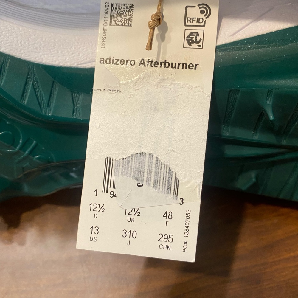 Adidas Mens Adizero Afterburner 9Sneaker Baseball cleats size 13 - Picture 7 of 9